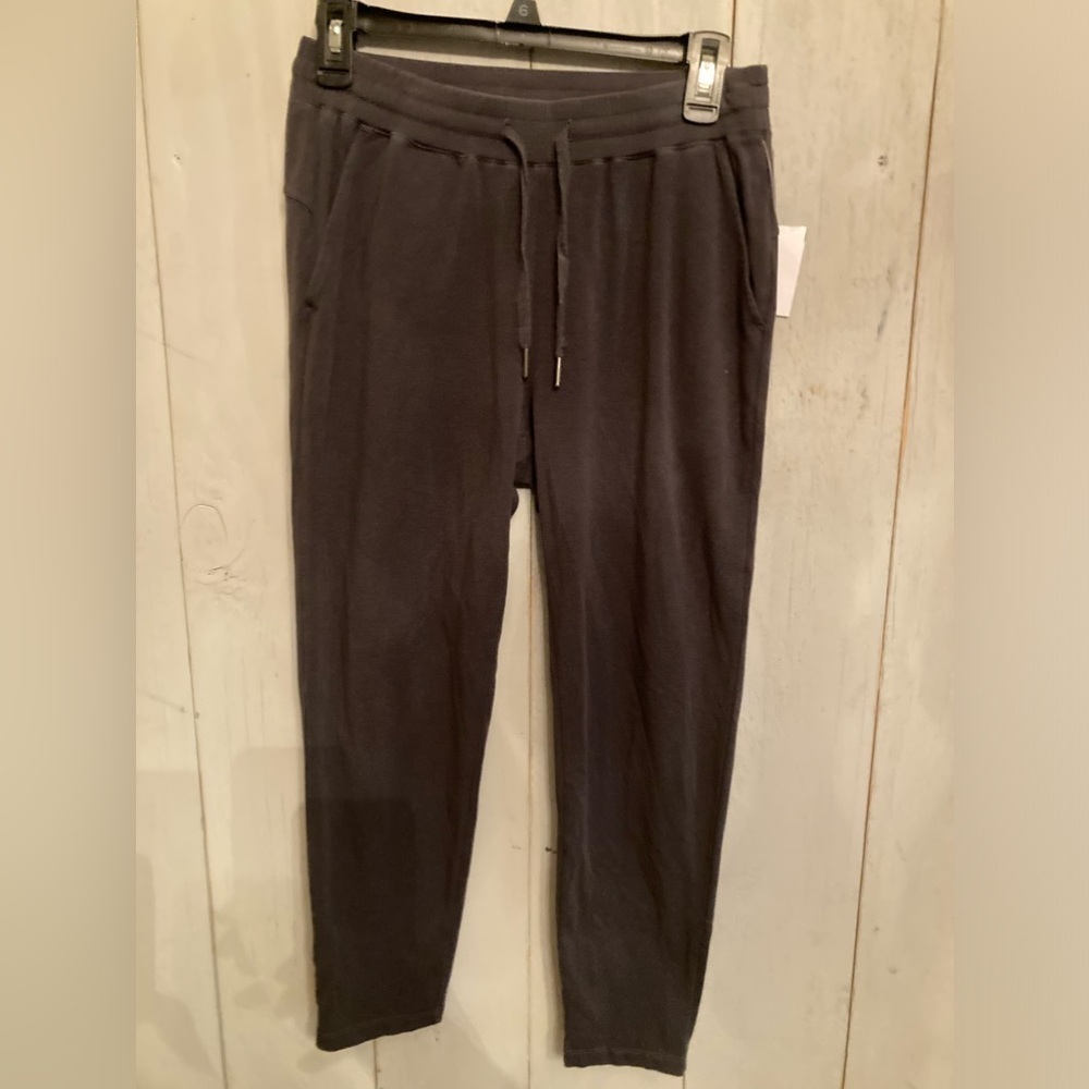 Eileen Fisher Charcoal Gray Jogger Ankle‎ Pants Organic Cotton Blend Sz-P…